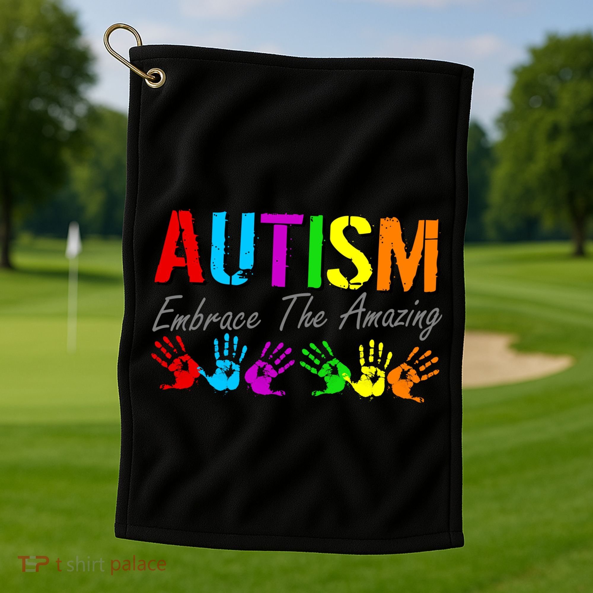 Autism Embrace The Amazing Golf Towel