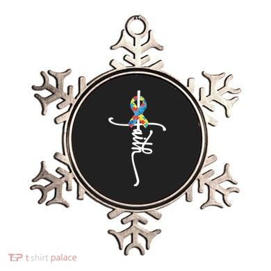 Autism Faith Puzzle Ribbon Ornament