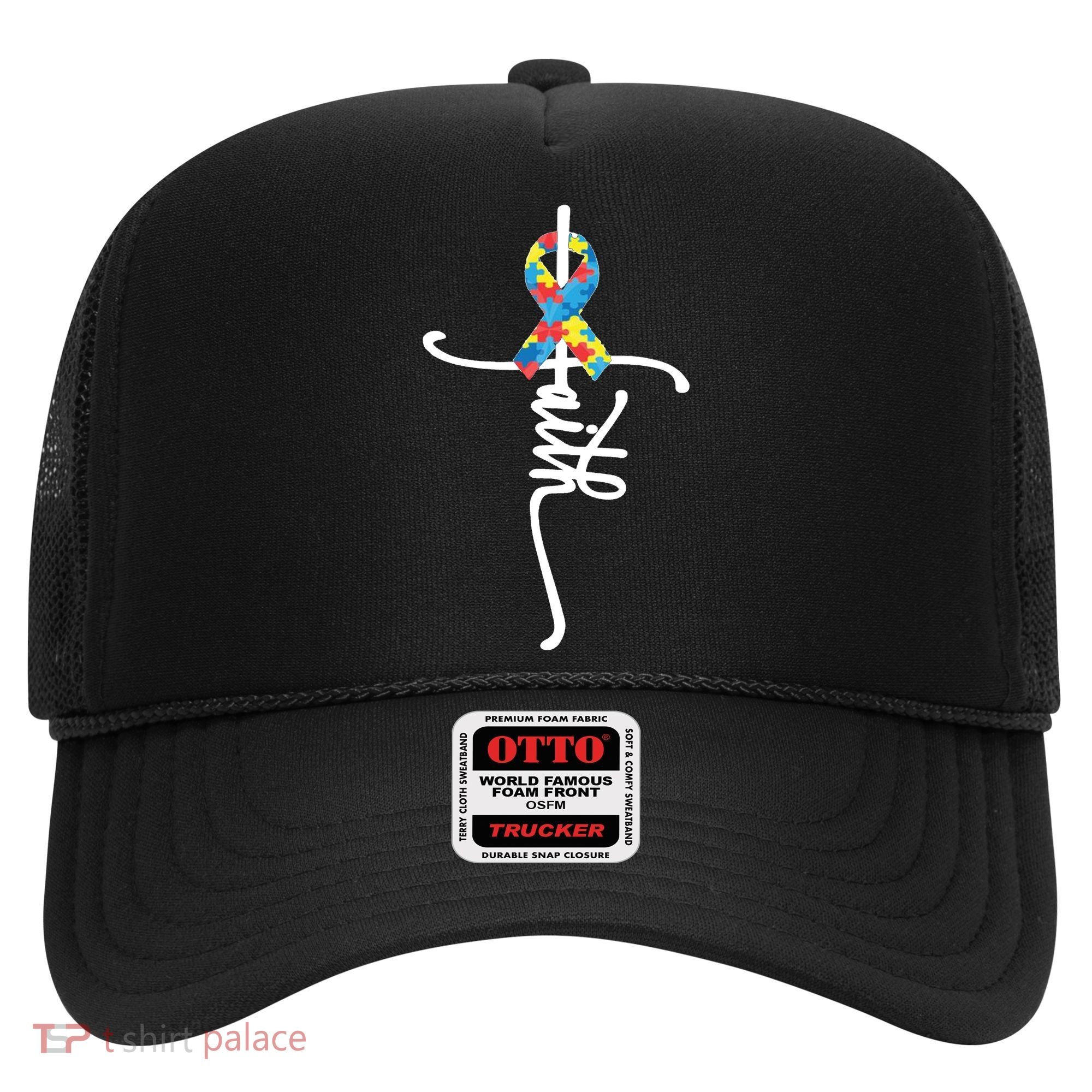 Autism Faith Puzzle Ribbon Hat