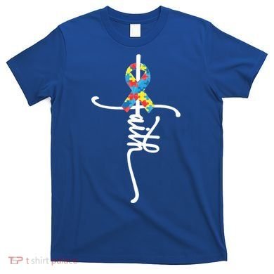 Autism Faith Puzzle Ribbon T-Shirt