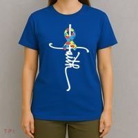 Autism Faith Puzzle Ribbon T-Shirt thumb 4