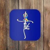 Autism Faith Puzzle Ribbon Coaster thumb 0
