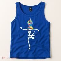 Autism Faith Puzzle Ribbon Tank Top thumb 2