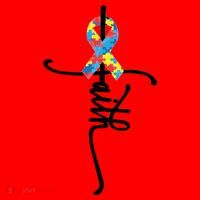 Autism Faith Puzzle Ribbon Santa Hat thumb 1