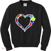 Autism Full Of Love Kids Sweatshirt thumb 0