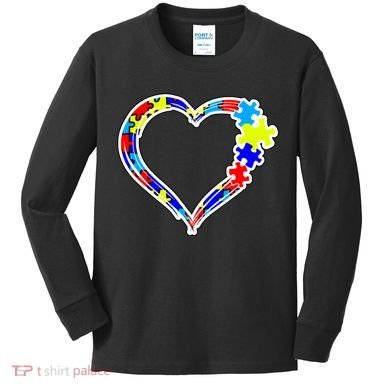 Autism Full Of Love Kids Long Sleeve Shirt