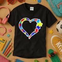 Autism Full Of Love Kids T-Shirt thumb 3