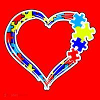 Autism Full Of Love Santa Hat thumb 1