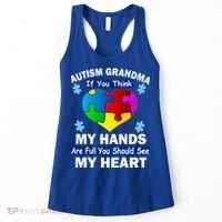 Autism Grandma My Hands Are Full You Should See My Heart Women's Tank Top thumb 0