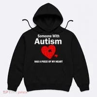 Autism Has A Piece Of My Heart Hoodie thumb 0