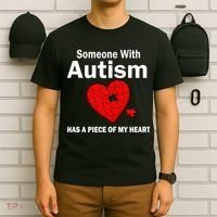 Autism Has A Piece Of My Heart T-Shirt thumb 6