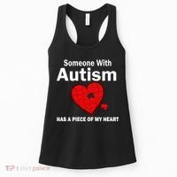 Autism Has A Piece Of My Heart Women's Tank Top thumb 0