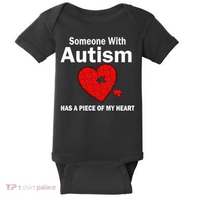 Autism Has A Piece Of My Heart Baby Bodysuit