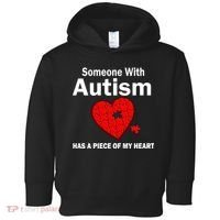 Autism Has A Piece Of My Heart Toddler Hoodie thumb 0