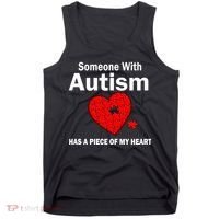 Autism Has A Piece Of My Heart Tank Top thumb 0