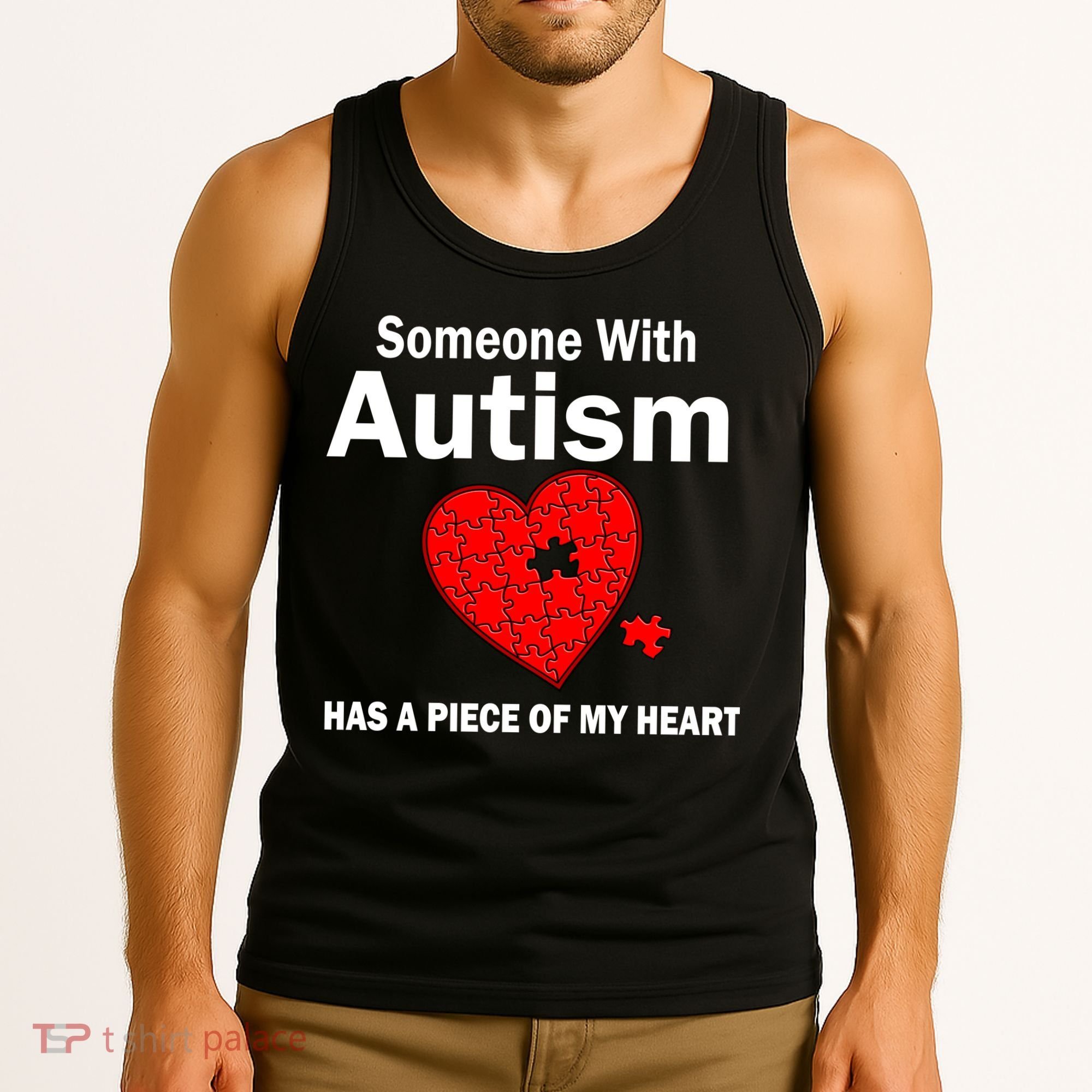 Autism Has A Piece Of My Heart Tank Top