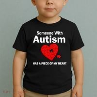 Autism Has A Piece Of My Heart Toddler T-Shirt thumb 2