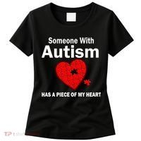 Autism Has A Piece Of My Heart Women's T-Shirt thumb 0