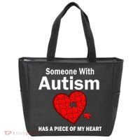 Autism Has A Piece Of My Heart Tote Bag thumb 0