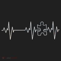 Autism Heartbeat Pulse Puzzle Women's Sweatshirt thumb 2