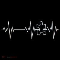 Autism Heartbeat Pulse Puzzle Backpack thumb 2
