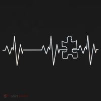 Autism Heartbeat Pulse Puzzle Pajama Set thumb 2