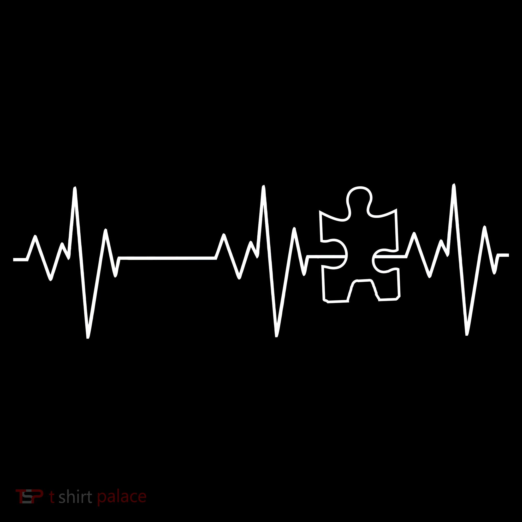 Autism Heartbeat Pulse Puzzle Women's Hoodie