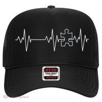 Autism Heartbeat Pulse Puzzle Hat thumb 0