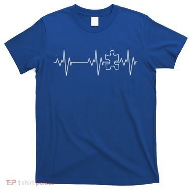 Autism Heartbeat Pulse Puzzle T-Shirt