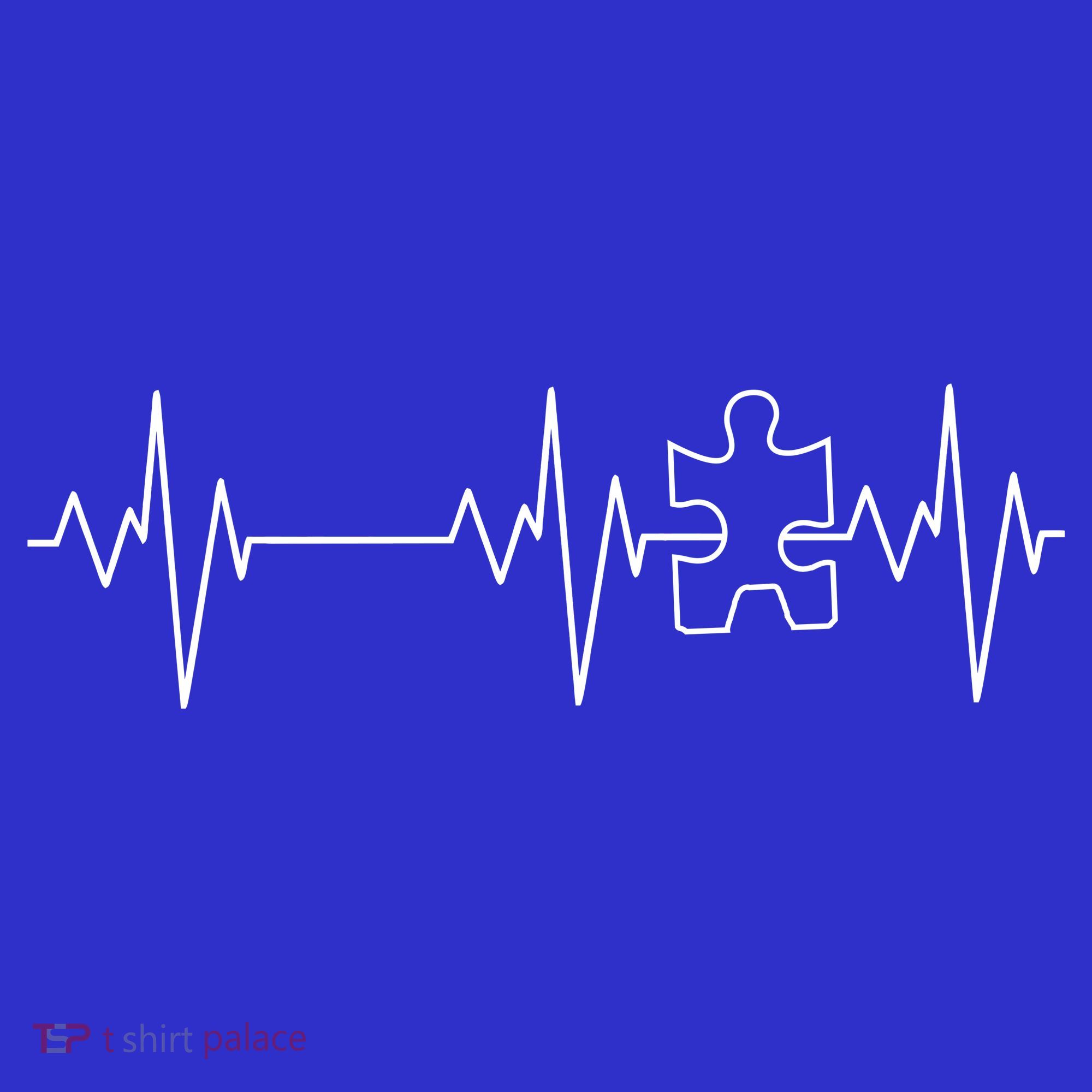 Autism Heartbeat Pulse Puzzle Women's T-Shirt