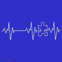 Autism Heartbeat Pulse Puzzle Kids Hoodie thumb 5