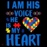 Autism I Am His Voice He Is My Heart Coffee Mug thumb 5