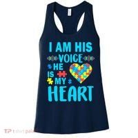 Autism I Am His Voice He Is My Heart Women's Tank Top thumb 0