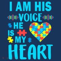 Autism I Am His Voice He Is My Heart Women's Tank Top thumb 5