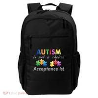 Autism I Not A Choice Acceptance Is Backpack thumb 0