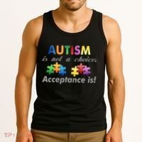 Autism I Not A Choice Acceptance Is Tank Top thumb 3