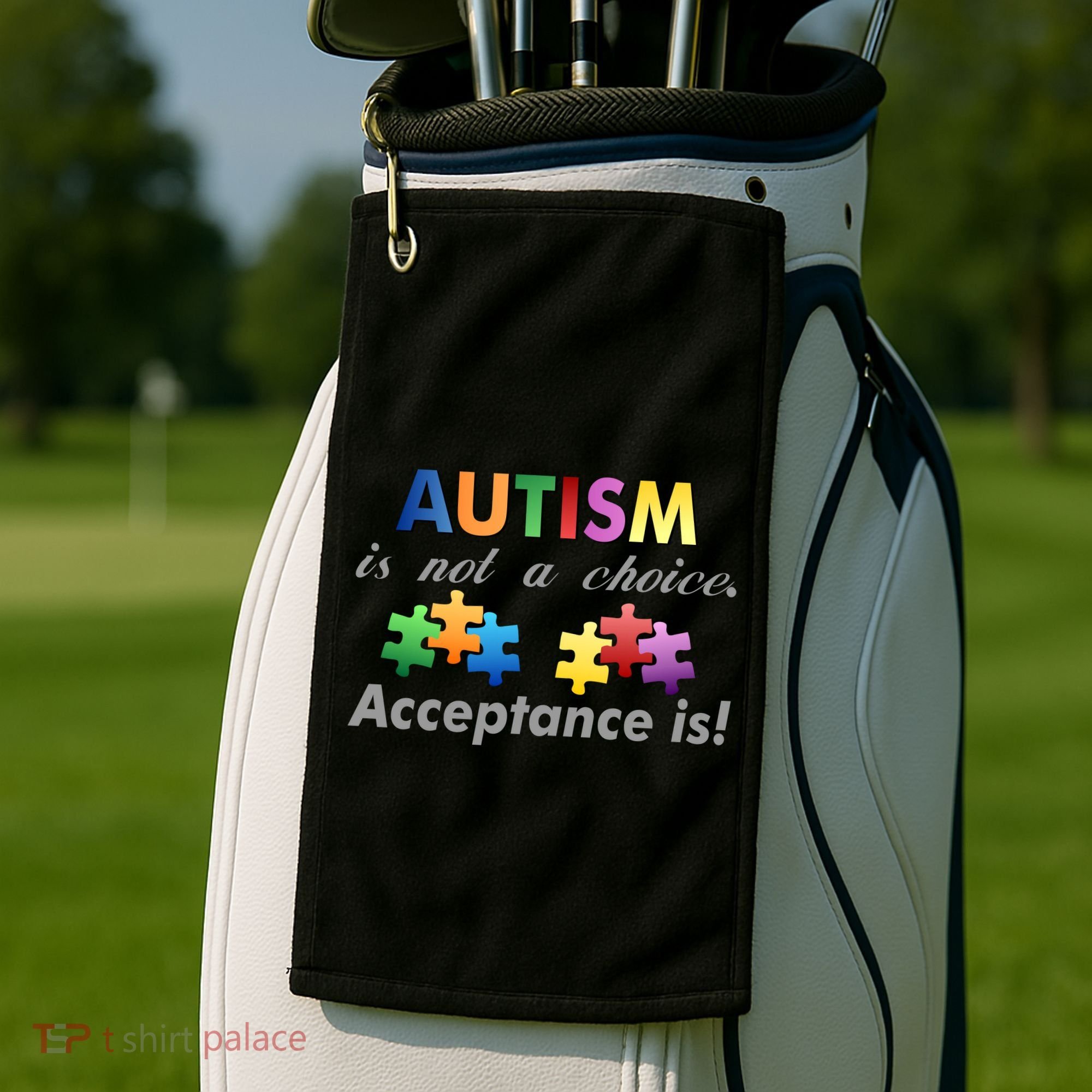 Autism I Not A Choice Acceptance Is Golf Towel