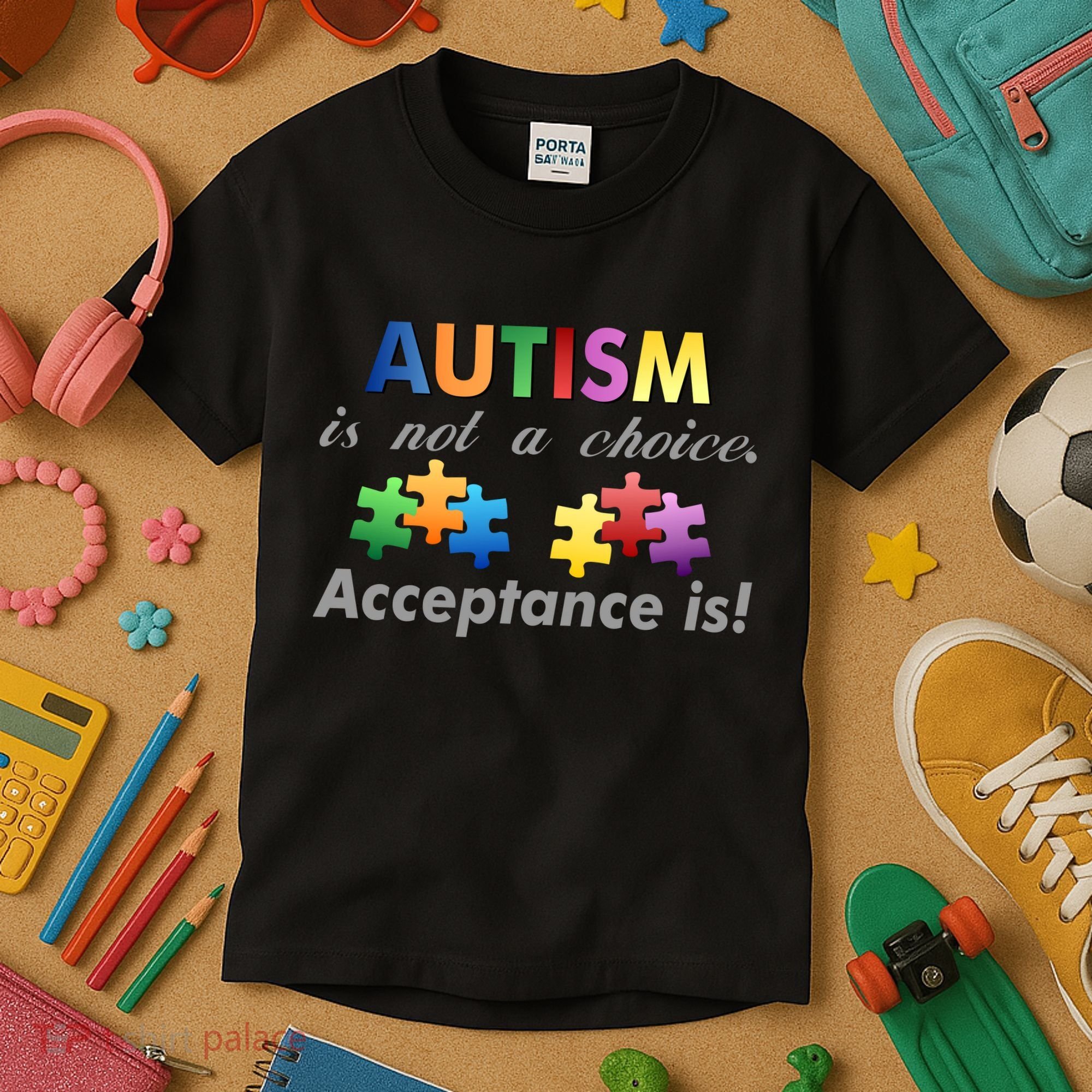 Autism I Not A Choice Acceptance Is Kids T-Shirt