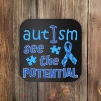 Autism I See The Potential Coaster thumb 0