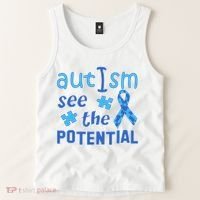 Autism I See The Potential Tank Top thumb 2