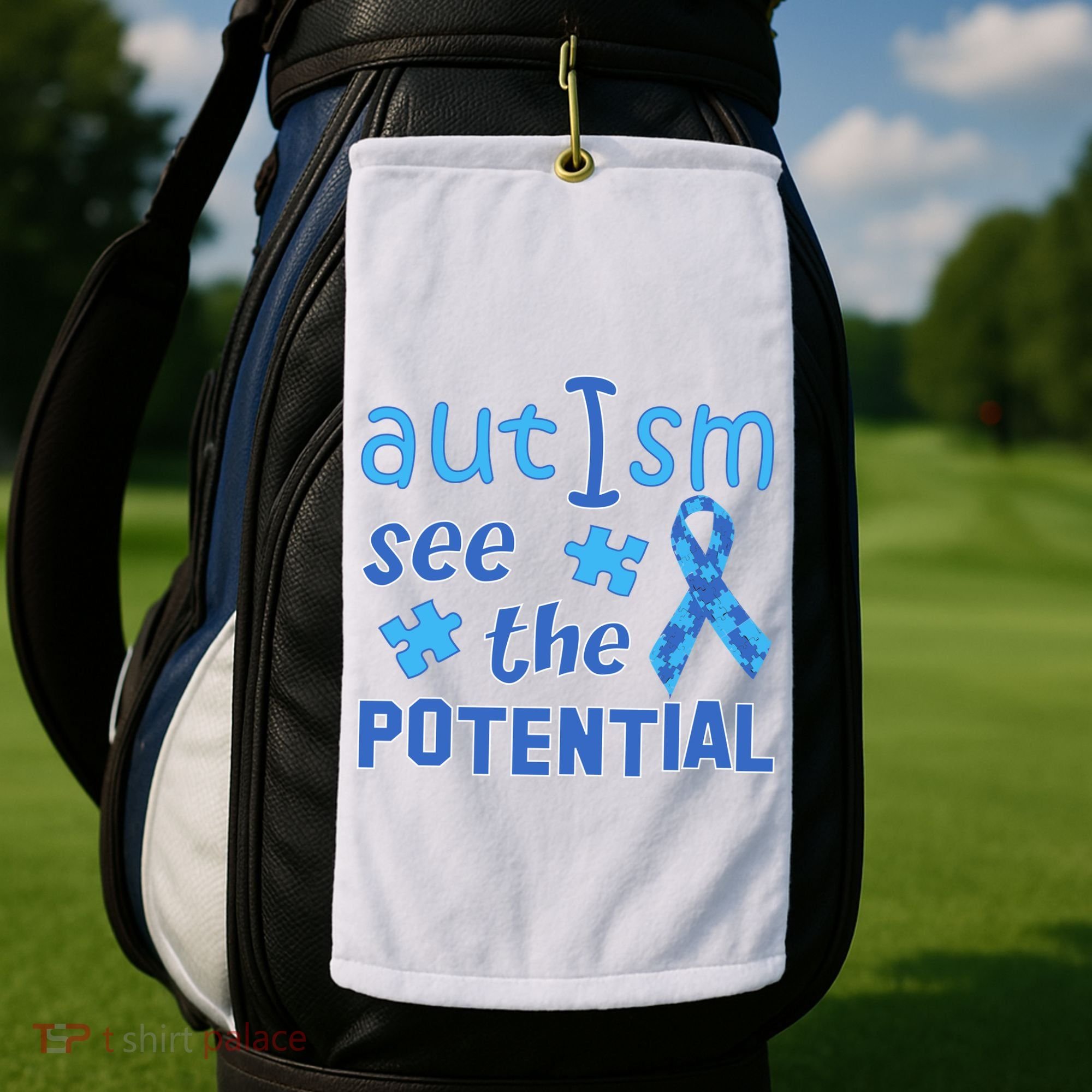 Autism I See The Potential Golf Towel