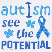 Autism I See The Potential Golf Towel thumb 3