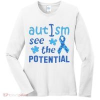 Autism I See The Potential Women's Long Sleeve Shirt thumb 0