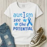 Autism I See The Potential Women's T-Shirt thumb 3