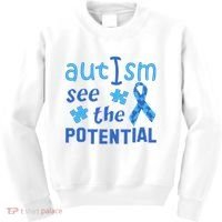 Autism I See The Potential Kids Sweatshirt thumb 0