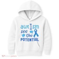Autism I See The Potential Kids Hoodie thumb 0