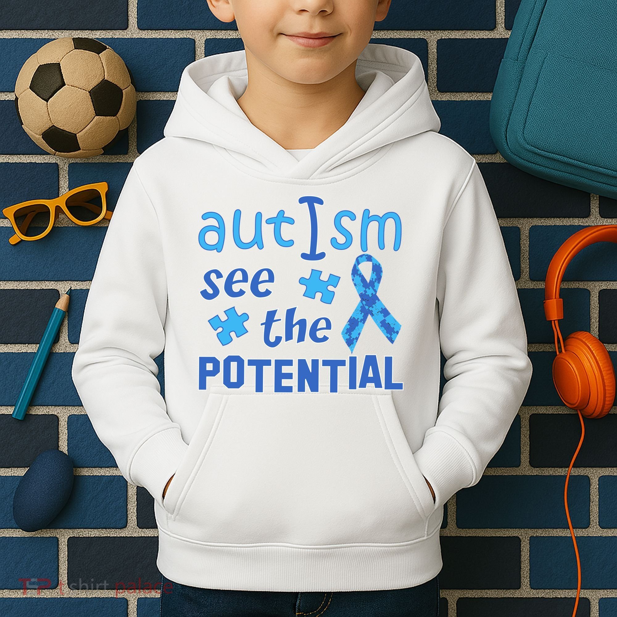 Autism I See The Potential Kids Hoodie
