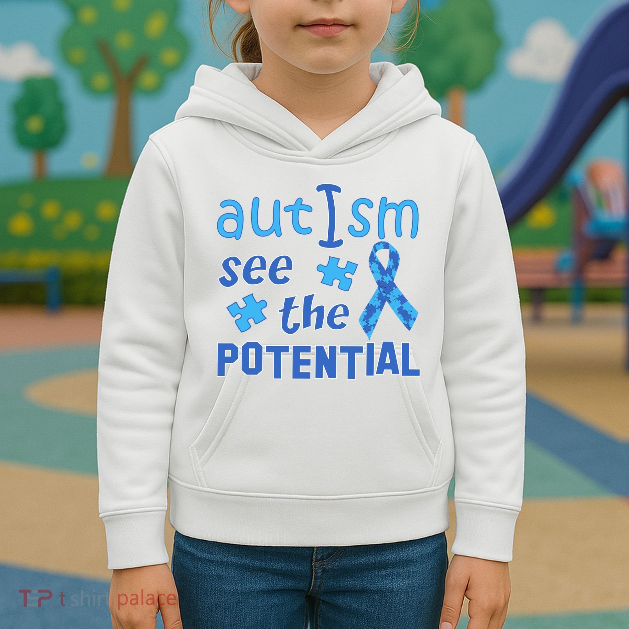 Autism I See The Potential Kids Hoodie