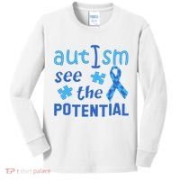 Autism I See The Potential Kids Long Sleeve Shirt thumb 0