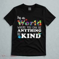 Autism In A World Where You Can Be Anything Be Kind T-Shirt thumb 5
